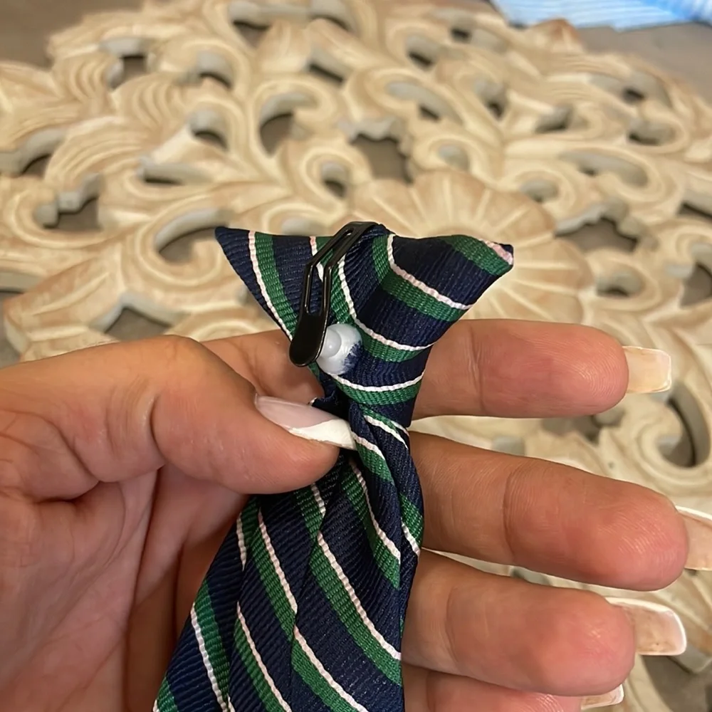 Boys Clip-on Stripe Necktie